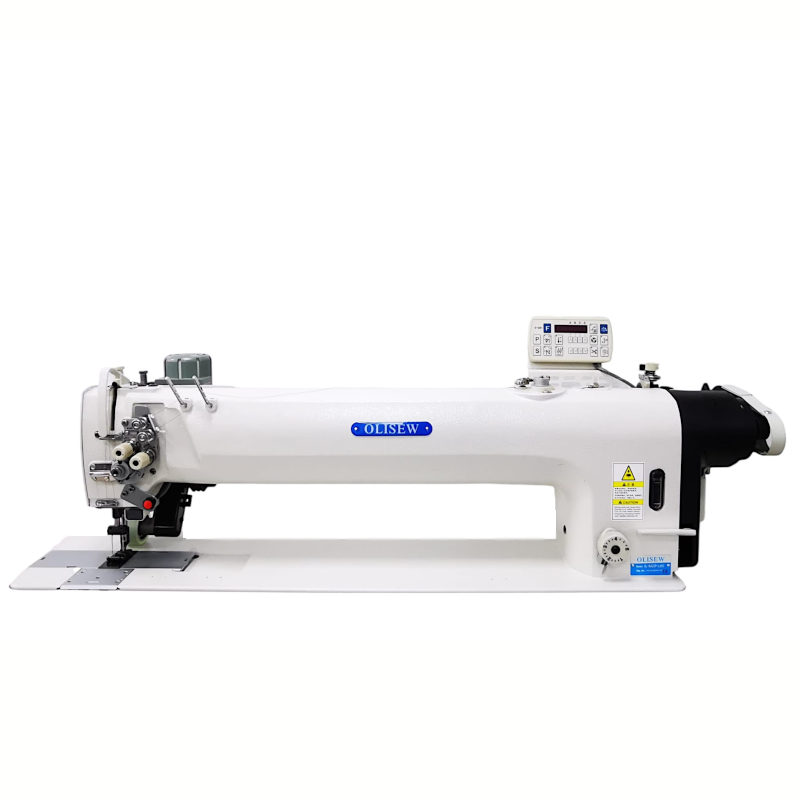 OLISEW OL-8422P-L650 Stębnówka dwuigłowa długoramienna z wyłączanymi igłami, funkcjami automatycznymi i pullerem - Zdjęcie 2