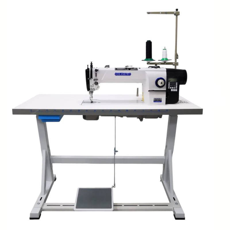 OLISEW OLD-2380H-L370 Stębnówka jednoigłowa długoramienna z funkcjami automatycznymi, transport ząbkowo-stopkowy, servo Direct drive  - Zdjęcie 1