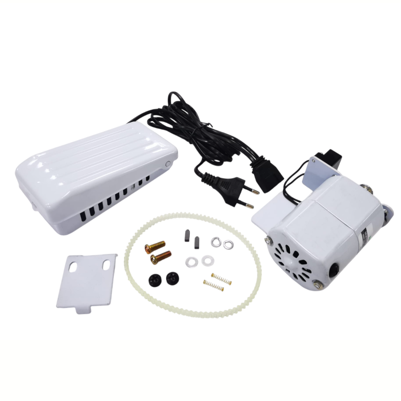 Silnik zewnętrzny 150W do owerloka domowego (silnik+pedał+sznur)  - Zdjęcie 1