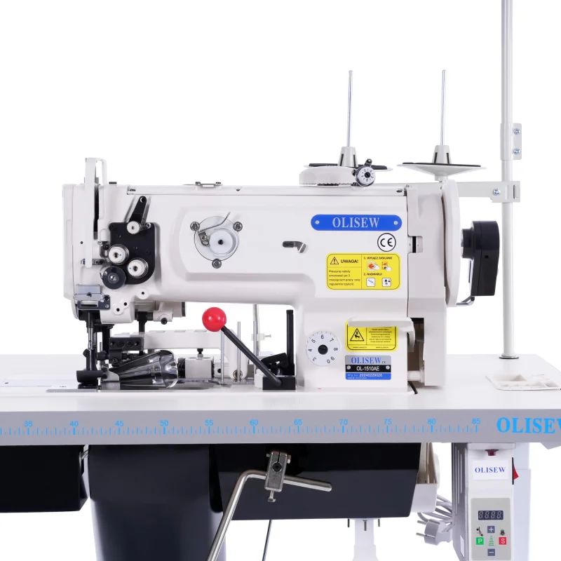 OLISEW OL-1510AE Lamowacz z odkrawaczem, potrójny transport - Lamowacze - Producent Maszyn Do Szycia - Zdjęcie nr  6