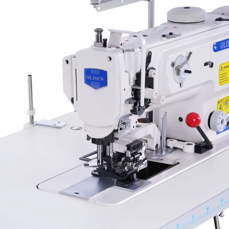 OLISEW OL-1510AE Lamowacz z odkrawaczem, potrójny transport - Lamowacze - Producent Maszyn Do Szycia - Zdjęcie nr  3