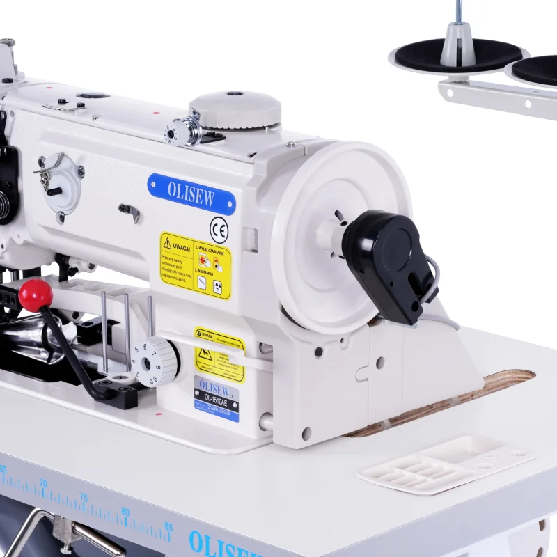 OLISEW OL-1510AE Lamowacz z odkrawaczem, potrójny transport - Lamowacze - Producent Maszyn Do Szycia - Zdjęcie nr  4