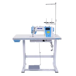 Stebnówka 1-igłowa z dużym chwytaczem OLISEW OLD-8010HB z funkcjami automatycznymi, transport igłowo ząbkowy