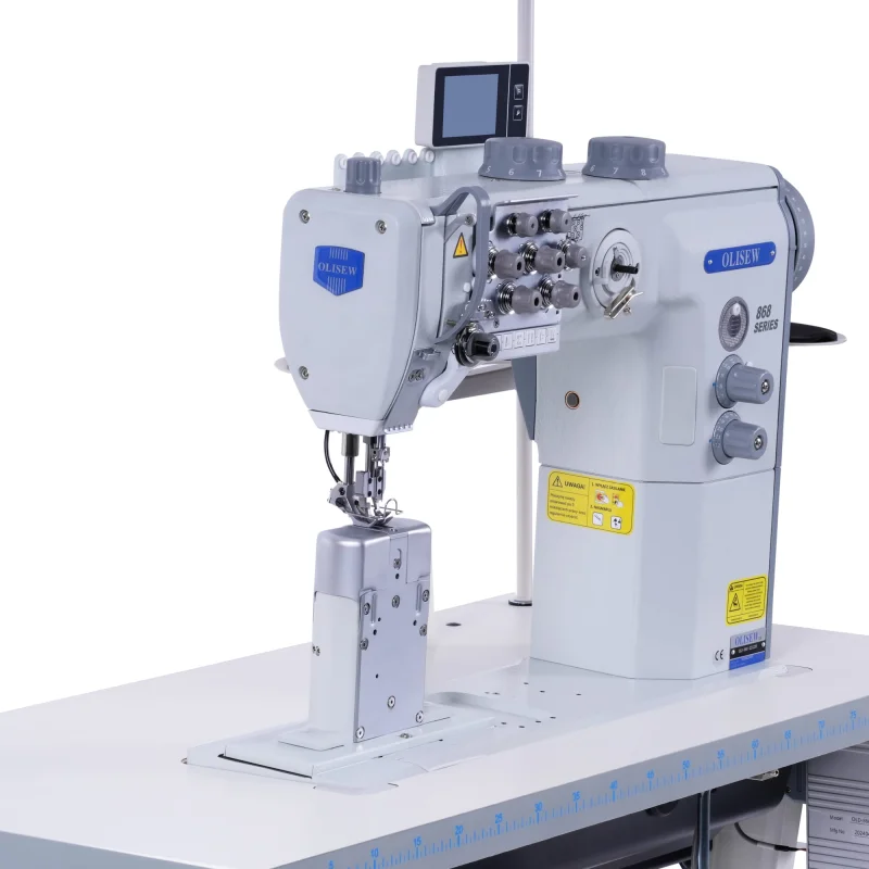 OLISEW OLD-868-221126 Dwuigłówka słupowa z funkcjami automatycznymi, potrójny transport, servo Direct Drive   - Słupowe - Producent Maszyn Do Szycia - Zdjęcie nr  4