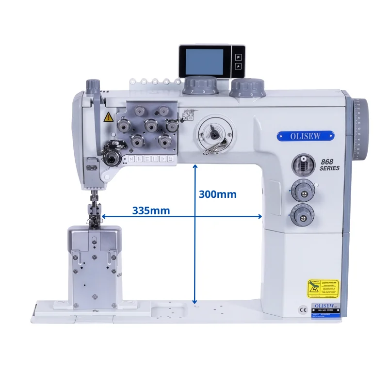 OLISEW OLD-868-221126 Dwuigłówka słupowa z funkcjami automatycznymi, potrójny transport, servo Direct Drive   - Słupowe - Producent Maszyn Do Szycia - Zdjęcie nr  8