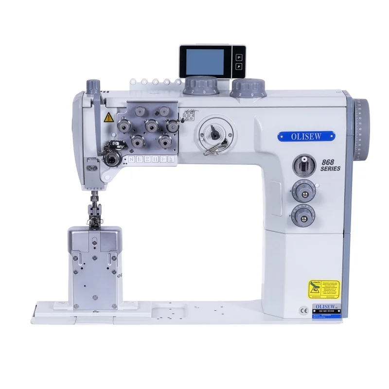 OLISEW OLD-868-221126 Dwuigłówka słupowa z funkcjami automatycznymi, potrójny transport, servo Direct Drive   - Słupowe - Producent Maszyn Do Szycia - Zdjęcie nr  2