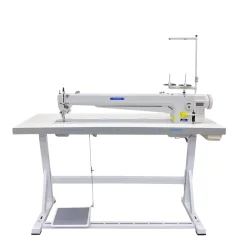 OLISEW OLD-2380H-L850 Stębnówka jednoigłowa długoramienna z funkcjami automatycznymi, transport ząbkowo-stopkowy, servo Direct Drive 