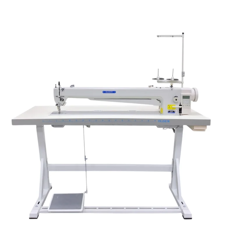 OLISEW OLD-2380H-L850 Stębnówka jednoigłowa długoramienna z funkcjami automatycznymi, transport ząbkowo-stopkowy, servo Direct drive - zdjęcie 1