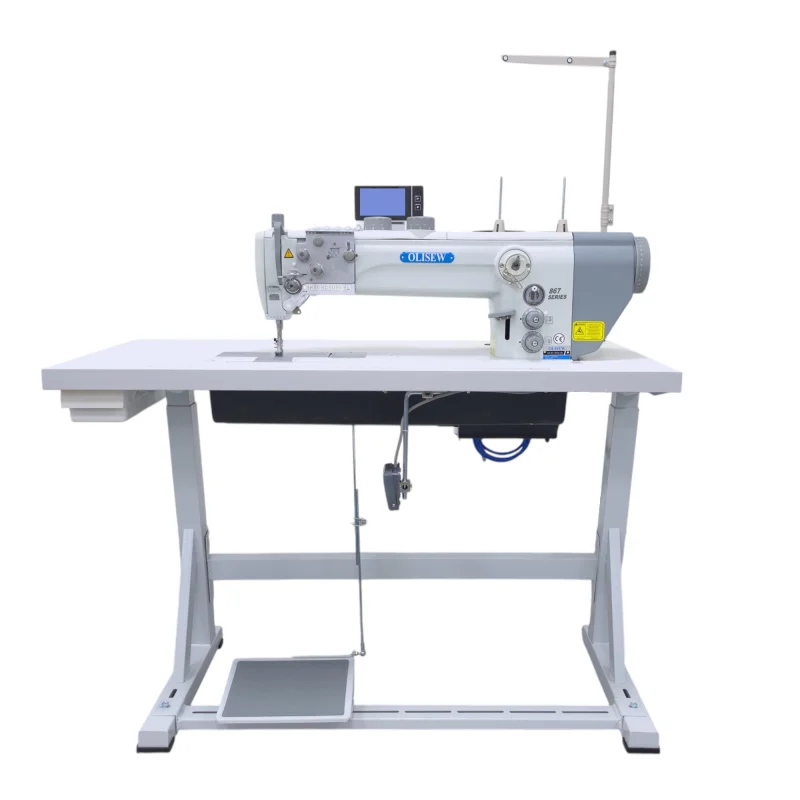 OLISEW OLD-867-190342-460 Stębnówka z funkcjami automatycznymi, potrójny transport, servo Direct Drive  - Zdjęcie 1