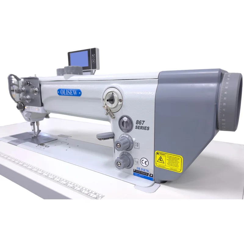 OLISEW OLD-867-190342-460 Stębnówka z funkcjami automatycznymi, potrójny transport, servo Direct Drive  - Zdjęcie 6