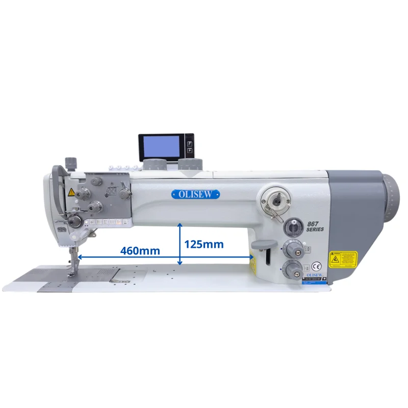 OLISEW OLD-867-190342-460 Stębnówka z funkcjami automatycznymi, potrójny transport, servo Direct Drive  - Zdjęcie 3