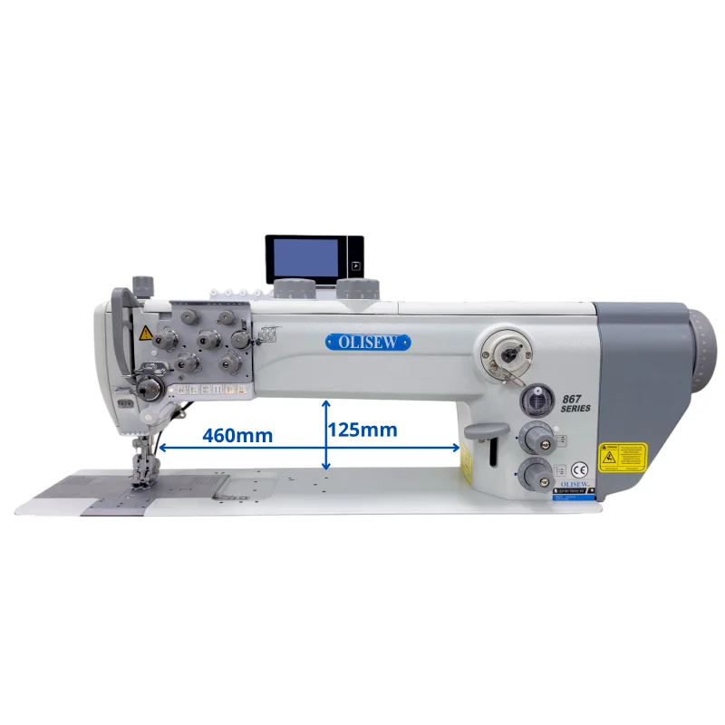 OLISEW OLD-867-290342-460 Dwuigłówka długoramienna z funkcjami automatycznymi, potrójny transport, servo Direct Drive - zdjęcie 4
