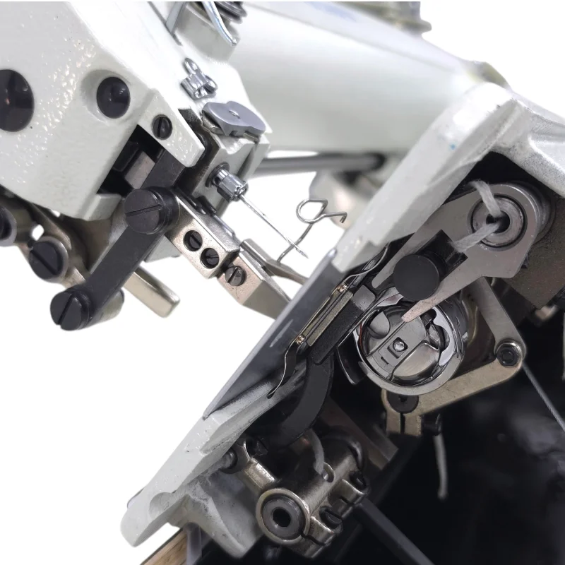 OLISEW OLD-2380H-L560 Stębnówka jednoigłowa długoramienna z funkcjami automatycznymi, transport ząbkowo-stopkowy, servo Direct drive - Zdjęcie 6