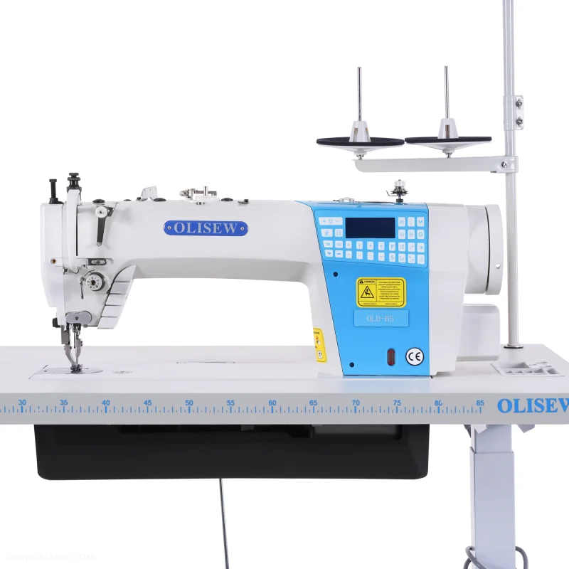 OLISEW OLD-H5 Maszyna do szycia stebnówka kaletnicza i tapicerska jednoigłowa automatyczna z transportem dolnym i stopkowym oraz silnikiem energooszczędnym - Zdjęcie 5