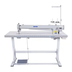 OLISEW OLD-2380H-L850 Stębnówka jednoigłowa długoramienna z funkcjami automatycznymi, transport ząbkowo-stopkowy, servo Direct Drive 