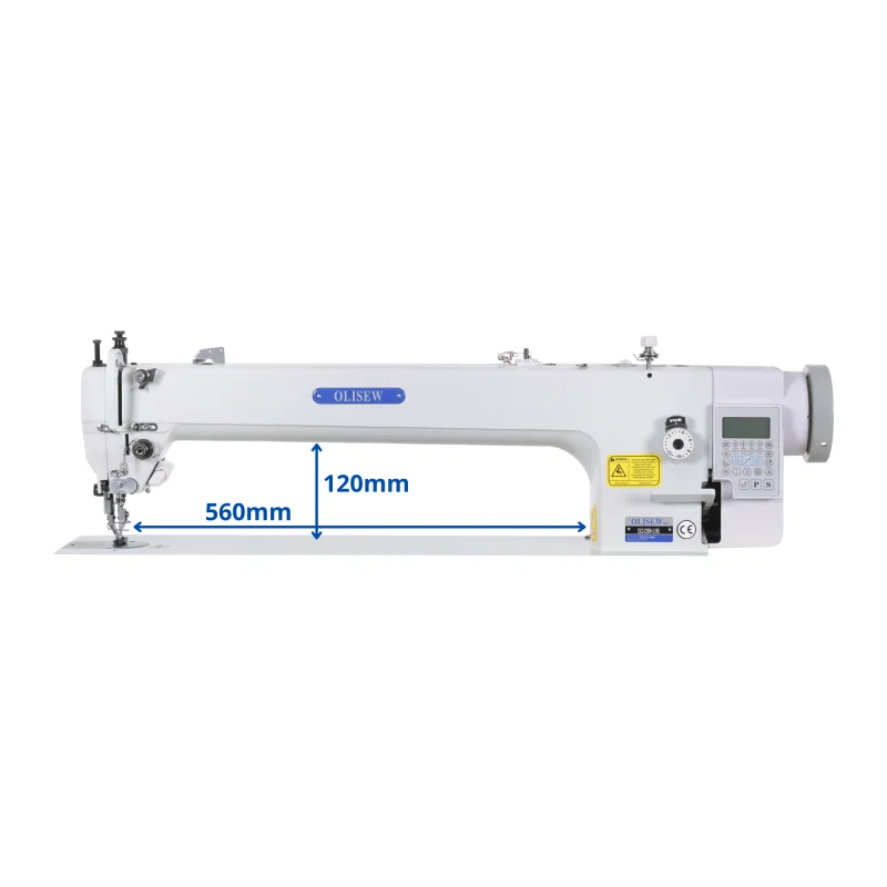 OLISEW OLD-2380H-L560 Stębnówka jednoigłowa długoramienna z funkcjami automatycznymi, transport ząbkowo-stopkowy, servo Direct drive - Zdjęcie 1