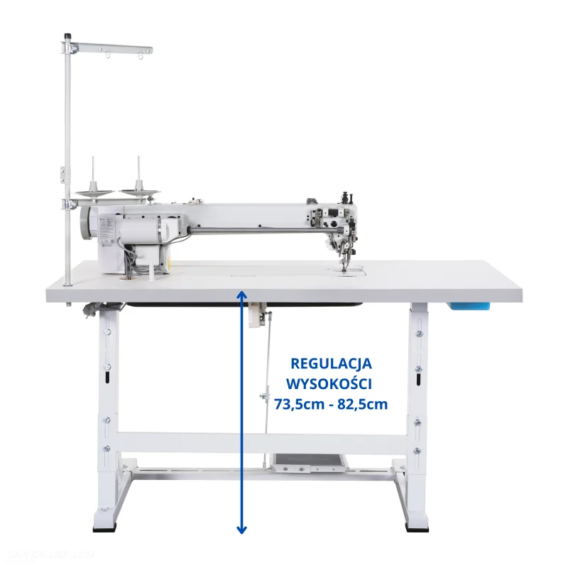 OLISEW OLD-2380H-L560 Stębnówka jednoigłowa długoramienna z funkcjami automatycznymi, transport ząbkowo-stopkowy, servo Direct drive - Zdjęcie 2