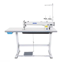 OLISEW OLD-2380H-L560 Stębnówka jednoigłowa długoramienna z funkcjami automatycznymi, transport ząbkowo-stopkowy, servo Direct drive