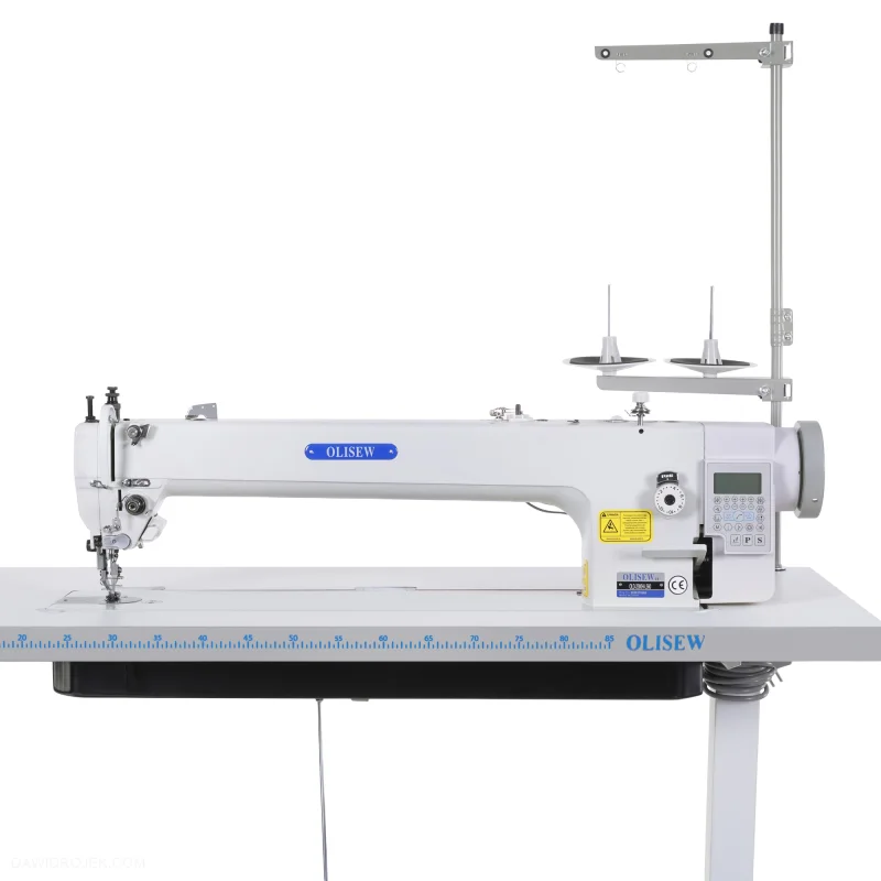 OLISEW OLD-2380H-L560 Stębnówka jednoigłowa długoramienna z funkcjami automatycznymi, transport ząbkowo-stopkowy, servo Direct drive - Zdjęcie 6