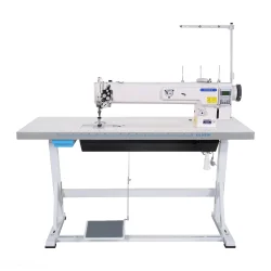 OLISEW OLD-1560N-HL25-7 Stębnówka dwuigłowa z funkcjami automatycznymi, potrójny transport, servo Direct Drive 
