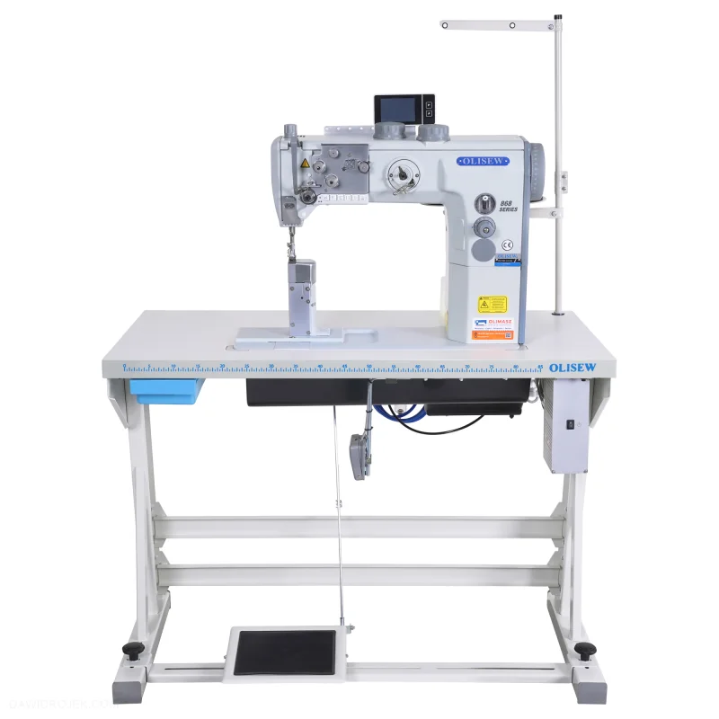 OLISEW OLD-868-121126 Stębnówka słupowa z funkcjami automatycznymi, potrójny transport, servo Direct Drive  - Słupowe - Producent Maszyn Do Szycia - Zdjęcie nr  5