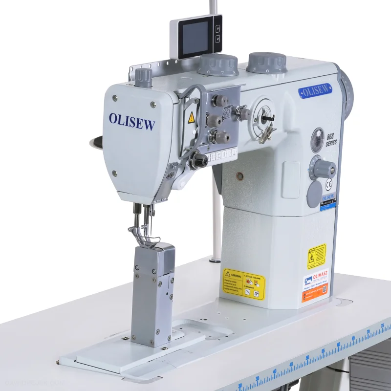 OLISEW OLD-868-121126 Stębnówka słupowa z funkcjami automatycznymi, potrójny transport, servo Direct Drive  - Słupowe - Producent Maszyn Do Szycia - Zdjęcie nr  7
