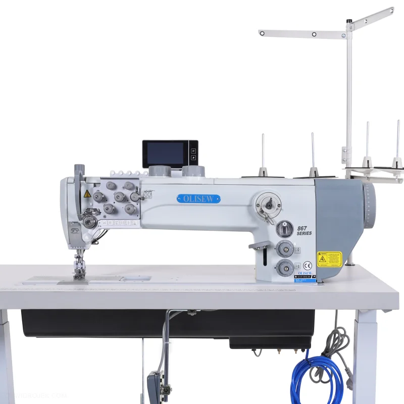 OLISEW OLD-867-290342-460 Dwuigłówka długoramienna z funkcjami automatycznymi, potrójny transport, servo Direct Drive - zdjęcie 6