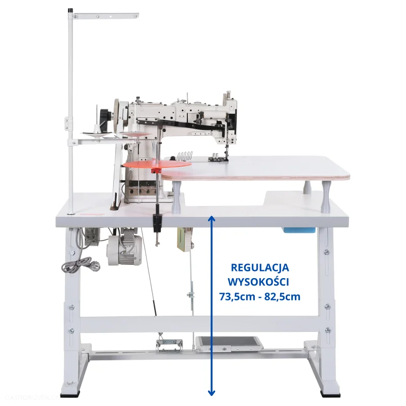 OLISEW OL-246V Lamowacz cylindryczny, potrójny transport z dodatkowym blatem - Zdjęcie 1