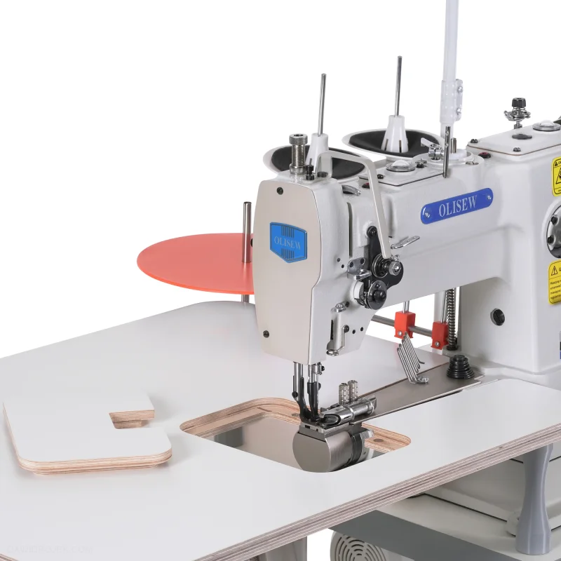 OLISEW OL-246V Lamowacz cylindryczny, potrójny transport z dodatkowym blatem - Zdjęcie 4