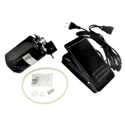 Silnik 100W do maszyny do szycia domowej zewnętrzny (silnik+pedał+sznur)