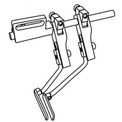 Prowadnik, linijka – podwójny do maszyn DURKOPP ADLER ; PFAFF; JUKI KG867D