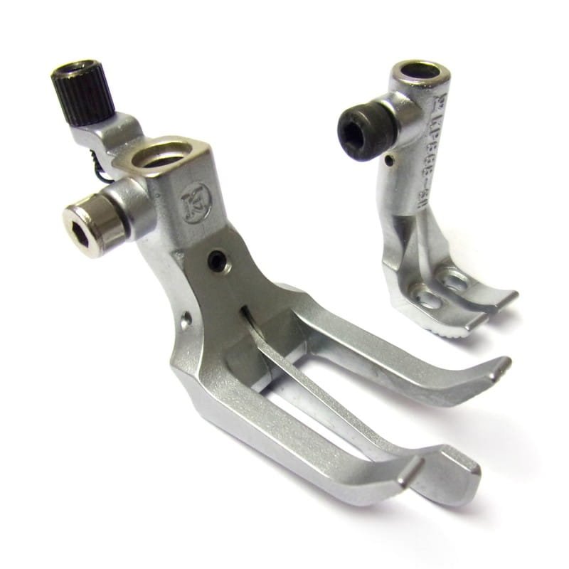 KP868 stopka do rozszywania z mechanicznym prowadnikiem do DURKOPP ADLER 467; 767; 867; 868; JUKI LU-2260; LU-2860; PFAFF 2545; 2546 OLISEW OL-1760N; OLD-1580-7 - Stopki do dwuigłówek z potrójnym transportem - Producent Maszyn Do Szycia - Zdjęcie nr  1