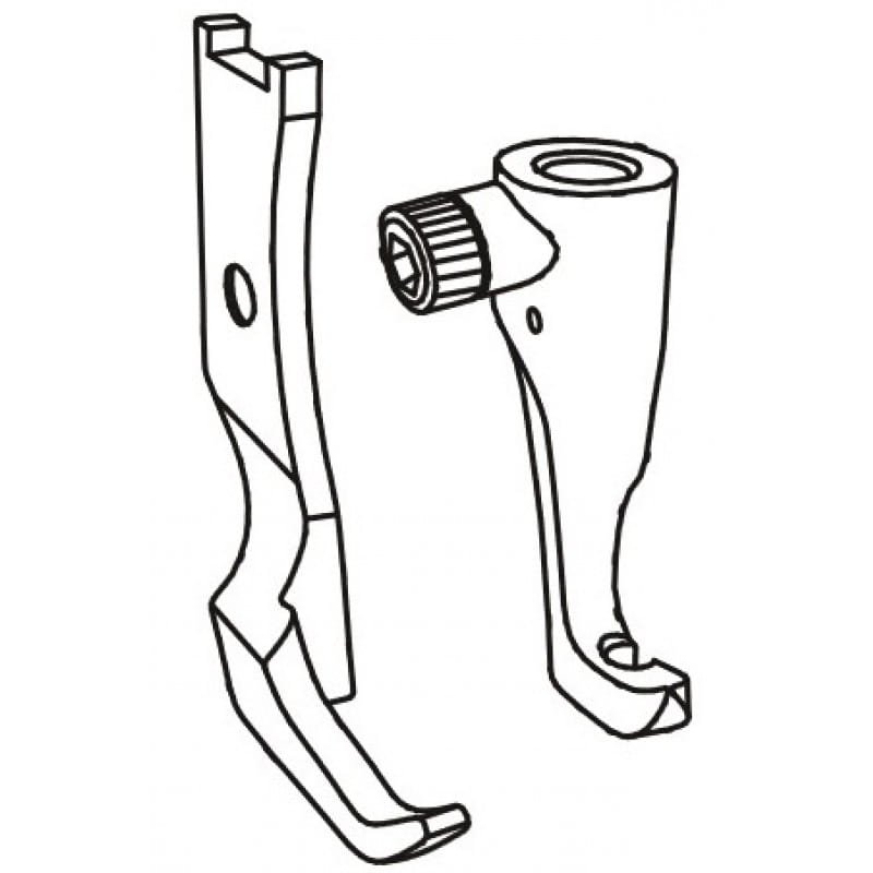 KP1510RN (KH) półstopka prawa  - Stopki do stębnówek z potrójnym transportem - Producent Maszyn Do Szycia - Zdjęcie nr  1