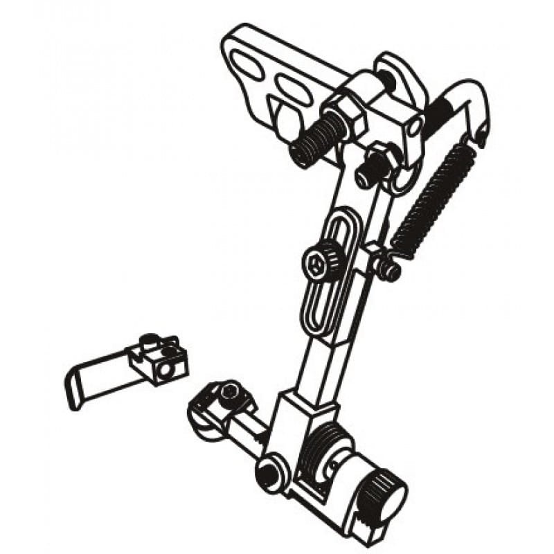 KG967A – Linijka dystansująca do maszyn DURKOPP ADLER H-TYP Ramię linijki jest dłuższe o 20 mm niż w modelu KG867A - Części do maszyn DURKOPP ADLER - Producent Maszyn Do Szycia - Zdjęcie nr  2