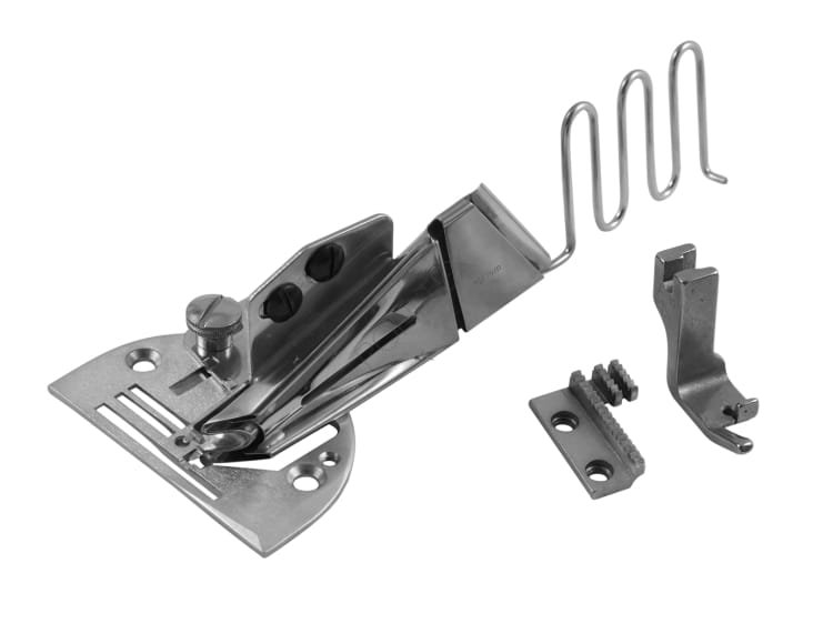 Lamownik K10 obustronnie podwijający regulowany - Rozmiary: 24-32mm - Lamowniki do stębnówek z transportem dolno-ząbkowym - Producent Maszyn Do Szycia - Zdjęcie nr  1