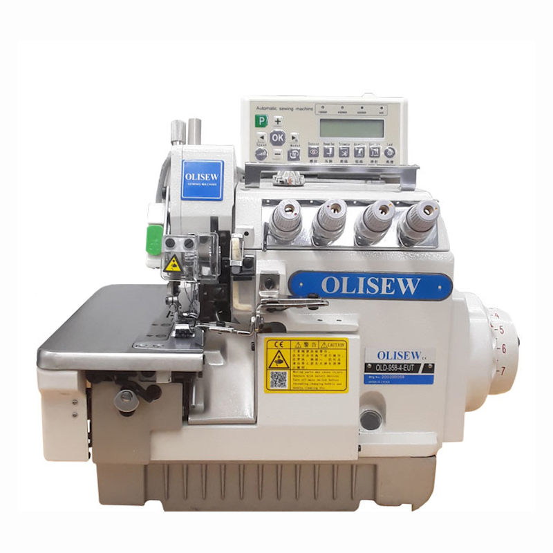 OLISEW OLD-958-4-EUT Automatyczny owerlok 4-nitkowy z silnikiem servo Direct Drive   - Owerloki - Producent Maszyn Do Szycia - Zdjęcie nr  2