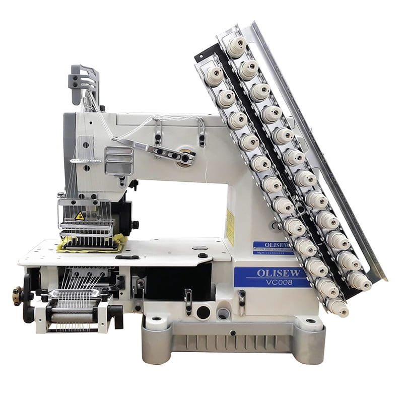 OLISEW OL008-12048P/VSQ Maszyna łańcuszkowa 12-igłowa, 24-nitkowa, przystosowana do szycia gumonićmi, servo Direct Drive  - Maszyny łańcuszkowe - Producent Maszyn Do Szycia - Zdjęcie nr  1