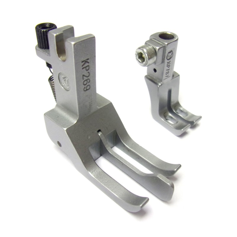 KP269 stopka do rozszywania z mechanicznym prowadnikiem do DURKOPP ADLER 267; 269 ,OLISEW OL-269 - Stopki do dwuigłówek z potrójnym transportem - Producent Maszyn Do Szycia - Zdjęcie nr  1