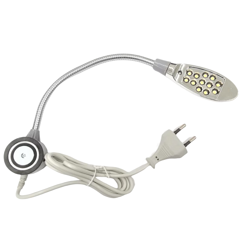 TD-12 Lampka LED na magnes 230V (12 diod) uniwersalna - wtyczka do gniazdka - Oświetlenie - Producent Maszyn Do Szycia - Zdjęcie nr  1