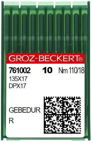 135X17 (R) GEBEDUR Igły dla stębnówek wzmocnione  - ciężkie szycie (10 szt.)  - Igły do stębnówek, dwuigłówek - Producent Maszyn Do Szycia - Zdjęcie nr  8