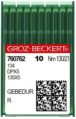 135x5 (R) GEBEDUR Ostre igły do stebnówki grubą kolba wzmacniane (10 sztuk)  - Igły do stębnówek, dwuigłówek - Producent Maszyn Do Szycia - Zdjęcie nr  2