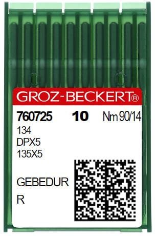 135x5 (R) GEBEDUR Ostre igły do stebnówki grubą kolba wzmacniane (10 sztuk)  - Igły do stębnówek, dwuigłówek - Producent Maszyn Do Szycia - Zdjęcie nr  6