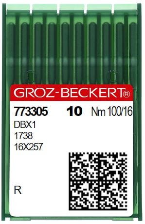 16x231 (R) Ostre igły  do stębnówki  cienką kolba (10 sztuk) - Igły do stębnówek, dwuigłówek - Producent Maszyn Do Szycia - Zdjęcie nr  4