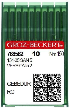 134-35 SAN 5 (RG) GEBEDUR GROTZ-BECKER Igły do stębnówek, dwuigłówek - ciężkie szycie (10szt.) - Igły do stębnówek, dwuigłówek - Producent Maszyn Do Szycia - Zdjęcie nr  2