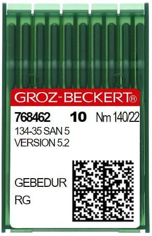 134-35 SAN 5 (RG) GEBEDUR GROTZ-BECKER Igły do stębnówek, dwuigłówek - ciężkie szycie (10szt.) - Igły do stębnówek, dwuigłówek - Producent Maszyn Do Szycia - Zdjęcie nr  3