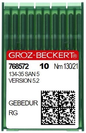 134-35 SAN 5 (RG) GEBEDUR GROTZ-BECKER Igły do stębnówek, dwuigłówek - ciężkie szycie (10szt.) - Igły do stębnówek, dwuigłówek - Producent Maszyn Do Szycia - Zdjęcie nr  4