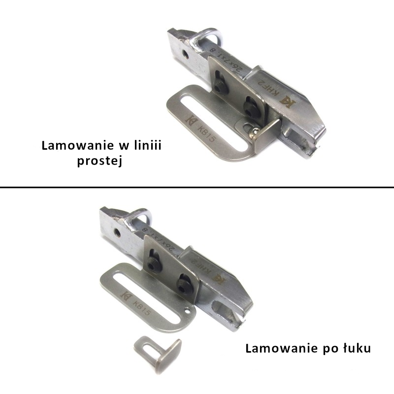 KB15 Mocowanie pistunku z ogranicznikiem  - Lamowniki (pistunki) do lamowaczy z potrójnym transportem - Producent Maszyn Do Szycia - Zdjęcie nr  2