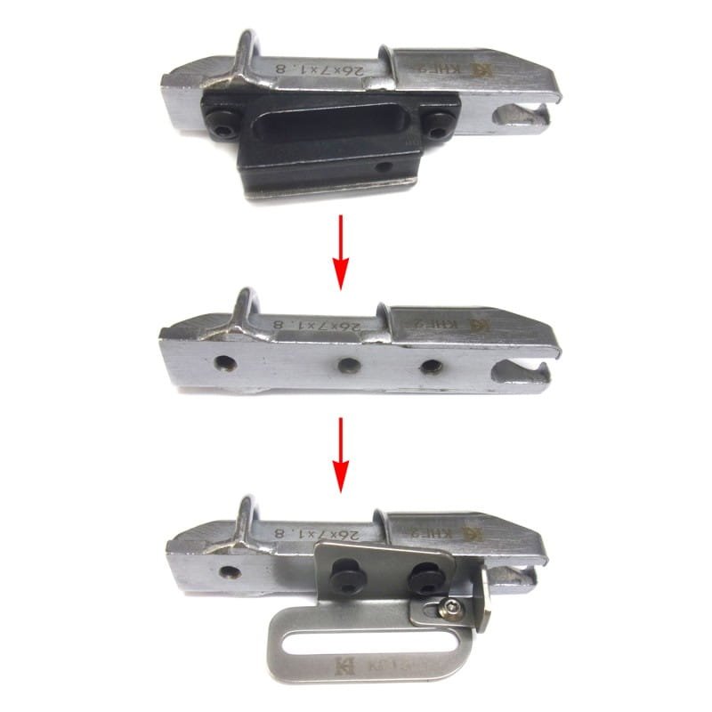 KB15 Mocowanie pistunku z ogranicznikiem  - Lamowniki (pistunki) do lamowaczy z potrójnym transportem - Producent Maszyn Do Szycia - Zdjęcie nr  3