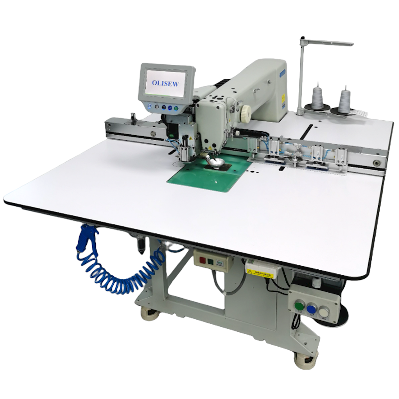 OLISEW OLD-8045H-QX Automat do odszywania zaprogramowanego wzoru o polu szycia 800x450mm z nożem do odkrawania materiału - Automaty z polem szycia - Producent Maszyn Do Szycia - Zdjęcie nr  1