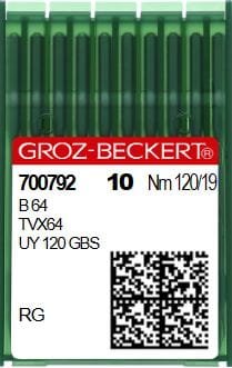 B64 (RG) Ostre igły do owerloka (10 szt.) - Igły do owerloków - Producent Maszyn Do Szycia - Zdjęcie nr  1